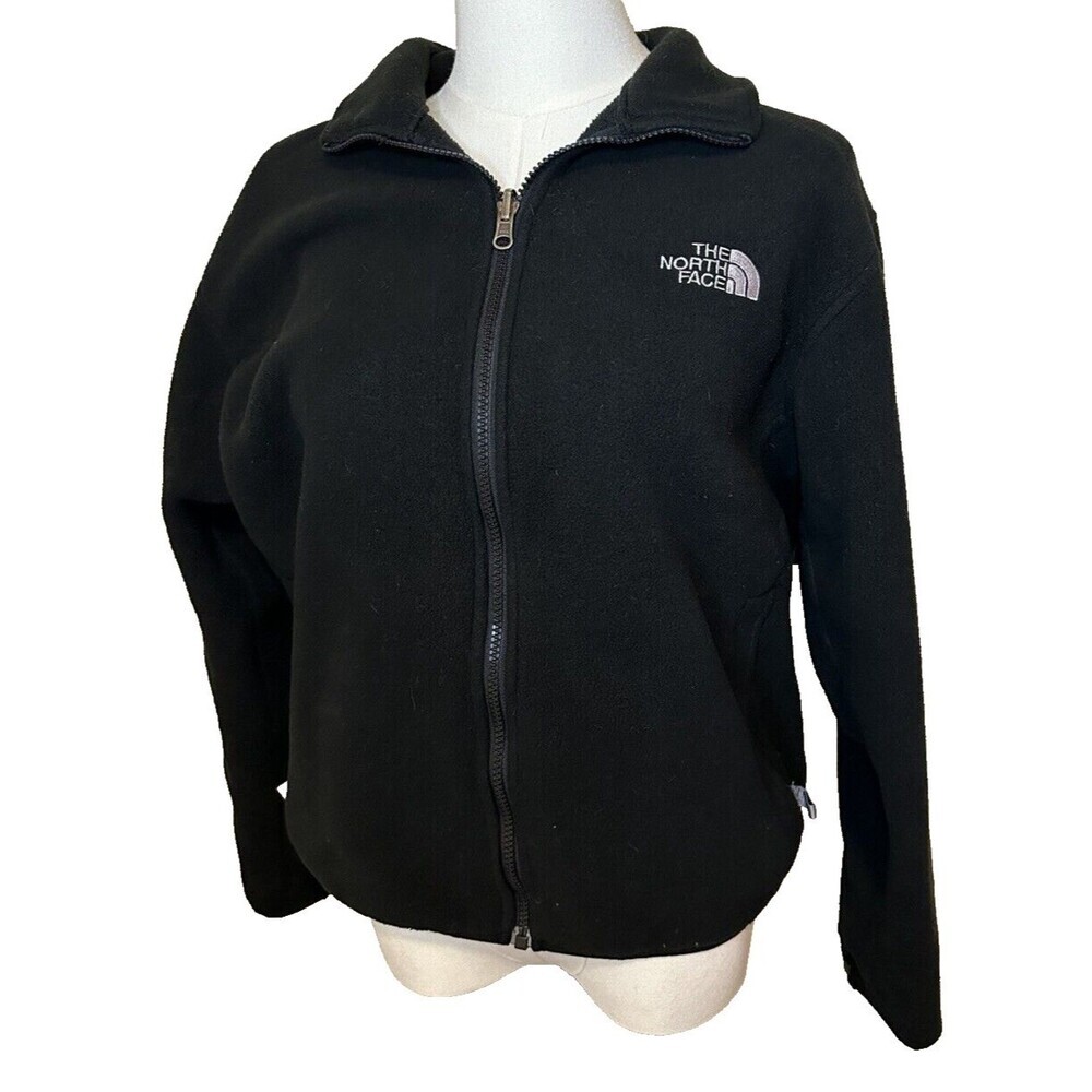 The North Face Summit Series Womens Hiking Fleece‎ Jacket Black Liner Zip S P